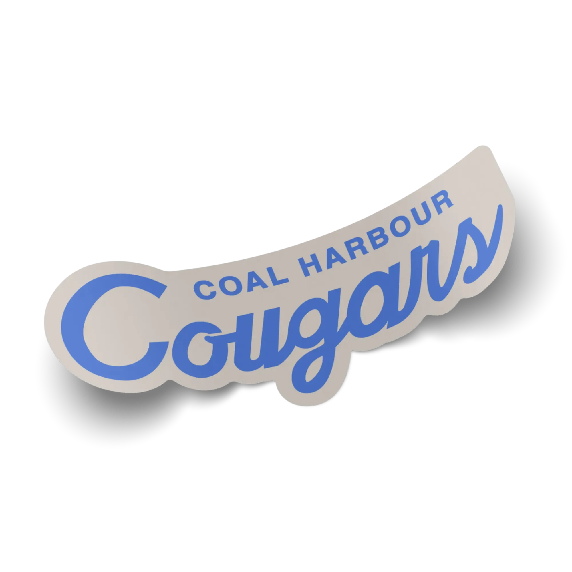 Coal Harbour Cougars script logo sticker